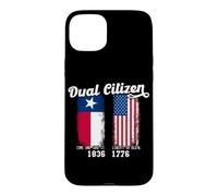 Un Vrai Patriote Texan à Double citoyenneté Aime Le Texas et l'Amérique Coque pour iPhone 15 Plus