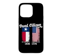 Un Vrai Patriote Texan à Double citoyenneté Aime Le Texas et l'Amérique Coque pour iPhone 15 Pro Max
