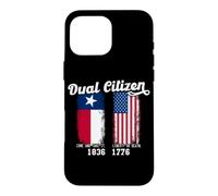 Un Vrai Patriote Texan à Double citoyenneté Aime Le Texas et l'Amérique Coque pour iPhone 16 Pro Max