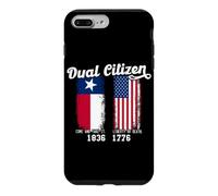 Un Vrai Patriote Texan à Double citoyenneté Aime Le Texas et l'Amérique Coque pour iPhone 7 Plus/8 Plus