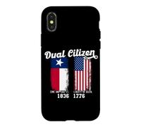 Un Vrai Patriote Texan à Double citoyenneté Aime Le Texas et l'Amérique Coque pour iPhone X/XS