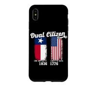 Un Vrai Patriote Texan à Double citoyenneté Aime Le Texas et l'Amérique Coque pour iPhone XS Max