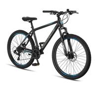 Un VTT pour tous ceux qui recherchent un compagnon pour le quotidien et le tout-terrain. [Noir/Bleu, 27.5]