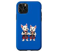 Un West Highland Terrier passe la nuit avec un verre de whisky Coque pour iPhone 11 Pro