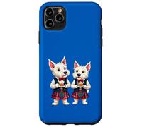 Un West Highland Terrier passe la nuit avec un verre de whisky Coque pour iPhone 11 Pro Max