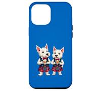 Un West Highland Terrier passe la nuit avec un verre de whisky Coque pour iPhone 12 Pro Max