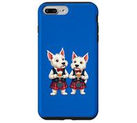 Un West Highland Terrier passe la nuit avec un verre de whisky Coque pour iPhone 7 Plus/8 Plus