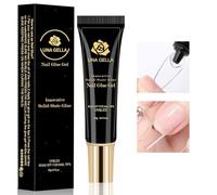 UNA GELLA Capsule Américaine Ongle, Capsule Ongle pour une couverture complète des ongles acryliques pour l'art des ongles Colle Faux Ongles Solide