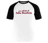Una Pelicula De Pedro Almodovar Tee Baseball Blanc Unisexe T-Shirt Régulier