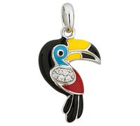 Una Storia - BQ12116 : Pendentif Femme Argent et Email - Toucan