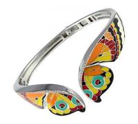 Una storia bracelet ouvrant Papillon - JO121184 - laqué cristaux de swarovski et argent massif