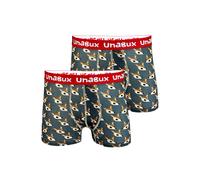 UNABUX Boxers ' BLACK WHITE RABBIT ' marron, Taille XXL