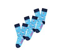 UNABUX Chaussettes ' GRUMBLE IN THE JUNGLE ' bleu clair, Taille 36-40