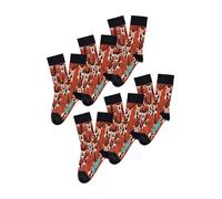 UNABUX Chaussettes ' GRUMBLE IN THE JUNGLE ' marron, Taille 37-39