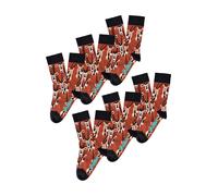 UNABUX Chaussettes ' GRUMBLE IN THE JUNGLE ' marron, Taille 42-46