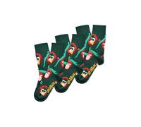 UNABUX Chaussettes ' GRUMBLE IN THE JUNGLE ' vert, Taille 37-39