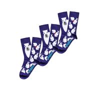 UNABUX Chaussettes ' GRUMBLE IN THE JUNGLE ' violet, Taille 37-39