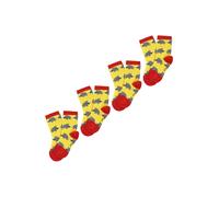 UNABUX Chaussettes jaune / gris / rouge, Taille 16-18