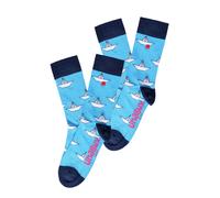 UNABUX Chaussettes ' MIX ' bleu clair, Taille 36-39