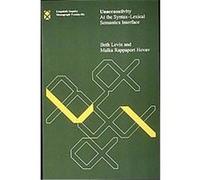 Unaccusativity, Linguistic Inquiry Monographs ; 26 Beth Levin, Malka Rappaport Hovav (Auteur)