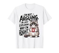 Unamused Cat Expliquer Why I'm Right Feline T-Shirt