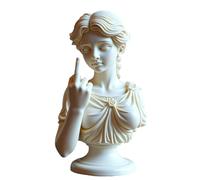 Unapologetic The Middle Finger Statue d'art moderne en résine - Ornement décoratif pour la maison - Figurine en résine détaillée pour bureau, étagère ou salon - Objet d'art expressif