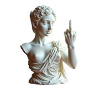 Unapologetic The Middle Finger Statue d'art moderne en résine - Ornement décoratif pour la maison - Figurine en résine détaillée pour bureau, étagère ou salon - Objet d'art expressif