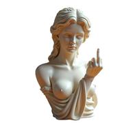 Unapologetic The Middle Finger Statue d'art moderne en résine - Ornement décoratif pour la maison - Figurine en résine détaillée pour bureau, étagère ou salon - Objet d'art expressif