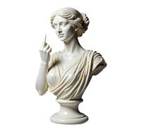 Unapologetic The Middle Finger Statue d'art moderne en résine - Ornement décoratif pour la maison - Figurine en résine détaillée pour bureau, étagère ou salon - Objet d'art expressif