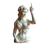 Unapologetic The Middle Finger Statue d'art moderne en résine - Ornement décoratif pour la maison - Figurine en résine détaillée pour bureau, étagère ou salon - Objet d'art expressif