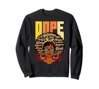 Unapologetically Dope Diva Queen Juneteenth Noir Femmes Fille Sweatshirt