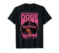Unapologetically Dope Gémeaux Afro Femme Zodiaque Signe du Zodiaque T-Shirt