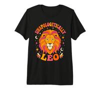 Unapologetically Leo 70s Retro Groovy Astrologie Zodiac T-Shirt Haut de Gamme