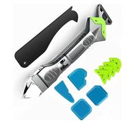 UnArbreTemps OneTreeTime Silicone Remover Tool, Sealant Grout Finishing Tool with 3-in-1 Silicone Caulking Tools & 4 Replace Silicone,10PCS Grout Sealant Remover Tool Set, Modelling Ball Tools(10-in-