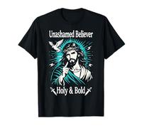 Unashamed Believer Holy Christian Jésus Faith Romains 1:16 T-Shirt
