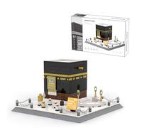 Unativer Mosque Kaaba - 4226 blocs de construction d'architecture de la Mecque - Kit de modélisation de renommée mondiale - Jouet islamique - Ornements de la maison - Cadeaux pour enfants et adultes