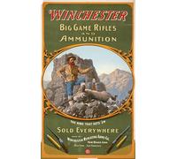 UNBARD Plaque en métal vintage Winchester Rifles Munitions Guns Big Game Munitions Hunting Rustique Tin Sign Custom Metal Sign Man Cave 20 x 30 cm Field Survival Hunting Tin Sign