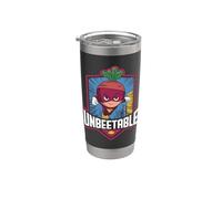 Unbeetable Superhero Jeu de mots à la betterave Gobelet isotherme en acier inoxydable double paroi