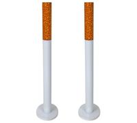 Unbekannt 2 cendriers sur pied - Hauteur : 72 cm.