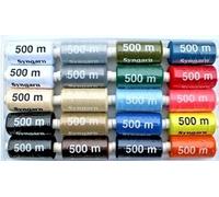 Unbekannt 20 x 500 m Fil à Coudre Synfil pour Machine à Coudre