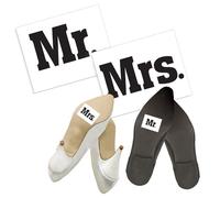 Unbekannt Autocollants pour chaussures Mr. Mrs.