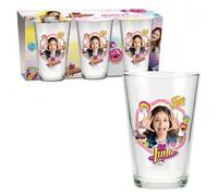 Unbekannt Beta Service Soy Luna Lot de 3 Verres, en Plastique, Multicolores, 15 x 25 x 12 cm