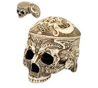 Unbekannt Boîte à Bijoux en Forme de crâne de crâne tibétain