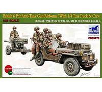 Unbekannt Bronco Models cb35170 - Modélisme De 6 PDR Anti Tank Gun, Airborne with 1/4 Ton