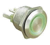 Bulgin MPI002/28/BL MPI002/28/BL Bouton-poussoir antivandalisme 24 V/DC 0.05 A 1 x Off/(On) à rappel bleu (Ø x L) 22 mm x 32.7 mm