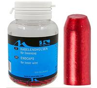 Unbekannt Câble Bowden Embouts - Aluminium - Rouge - 500 St. Boîte