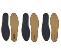 Unbekannt cinnea Semelles à la Cannelle, zimteinlegesohlen 3er Paquet Marron + Gratuit Green-Feet Cannelle Holz-duftkugel pour geruchs-Komfort en Votre Chaussures - Gris, Marron, 43 EU