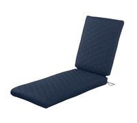 Unbekannt Classic Accessories Montlake Coussin de Chaise imperméable pour terrasse Bleu Marine 183 x 53 x 7 cm