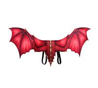 Unbekannt Costume d'Halloween 3D avec ailes de dragon, ailes de dragon, Mardi Gras (rouge)