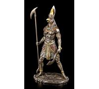 Unbekannt Debout Figurine Horus - Guerrier avec Sceptre Figurine Décorative, Sculpture, Bronzé& Coloré, Série : Studio Collection, H 27 CM